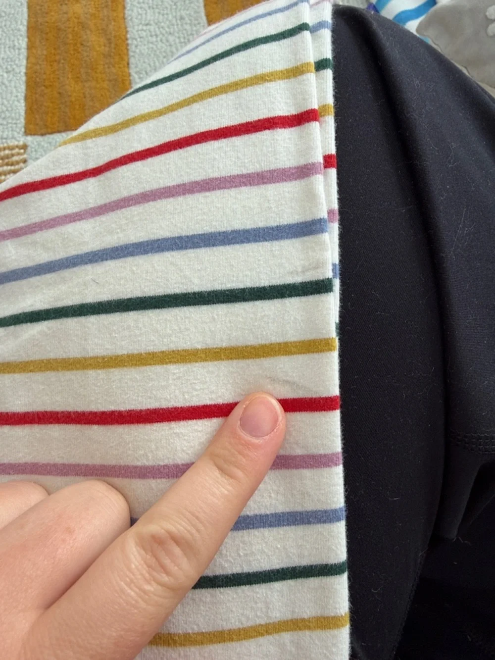 Bundle of 3 Hanna andersson cotton leggings striped and floral size 130cm/US 8 - Picture 9 of 9